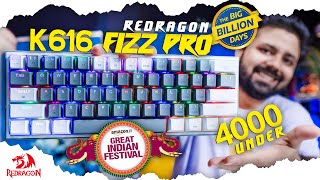 Redragon K616 Fizz pro Best Wireless Mechanical Gaming Keyboard under 4000 in 2023 techboxhindi ​ [upl. by Hsur577]