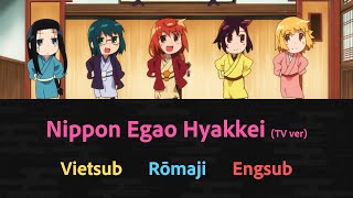 VietsubEnglishRomaji Nippon Egao Hyakkei TV Size  Momoiro Clover Z  Joshiraku ED [upl. by Enorel]