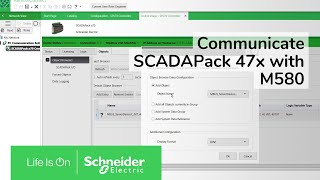 How to communicate SCADAPack 47x with M580 using IO scanning in RemoteConnect  Schneider Electric [upl. by Aehtrod]