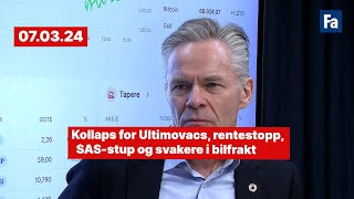 Kollaps for Ultimovacs rentestopp SASstup og svakere i bilfrakt [upl. by Eisseb241]