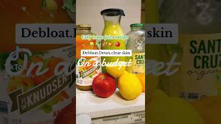 Easy green juice recipe 🍋🍎🥒DebloatDetoxClear skin healthygreenjuicerecipeshorts [upl. by Gilpin307]