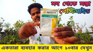 একতারা কীটনাশকের সঠিক ব্যবহার  Actara Pesticide for Hibiscus plant  Best Insecticide in market [upl. by Aidnahs807]