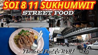 Bangkok Street Food  Sukhumvit Soi 811  Scenes 2023 [upl. by Lajes]