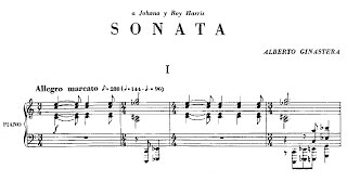 Alberto Ginastera  Piano Sonata No 1 1952 [upl. by Dahsra598]