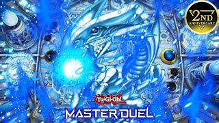 2nd Anniversary Using Classic BlueEyes White Dragon In My BlueEyes Deck YuGiOh Master Duel [upl. by Alleras]