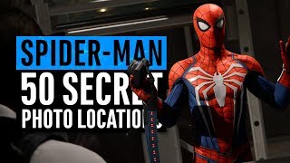 SpiderMan PS4  All 50 Secret Photos Locations Hidden Suit [upl. by Anjali]