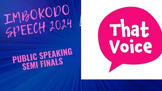 Imbokodo Public Speech Semifinals 2024 [upl. by Stevena]