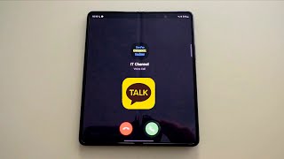 KakaoTalk Incoming Call on Samsung Galaxy Z Fold 3 [upl. by Tade]