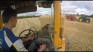 Stacking Square Bales  Volvo L70  GoPro HD [upl. by Siradal]