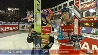 Janne Ahonen vs Jakub Janda  54 Turniej Czterech Skoczni 20052006 [upl. by Chavaree228]