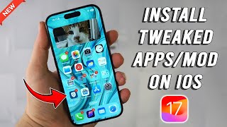 Install Tweaked Apps on iOS 17  No RevokeJailbreak [upl. by Annal]