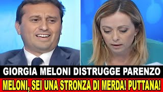 Parenzo sfida Giorgia Meloni La sedia a LA7 è pronta se hai il coraggio [upl. by Nellak242]