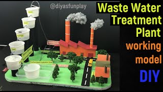 waste water treatment plant  waste water treatment plant working model  science project  diy [upl. by Endaira451]