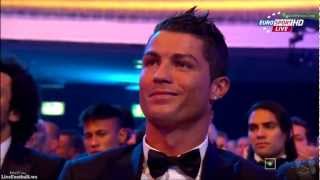 Cristiano Ronaldo All Reaction at Messi ballon dor 2012 [upl. by Schofield525]