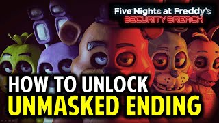 FNAF Security Breach VANNY UNMASKED Ending Guide How to Unlock VIP Emergency Fire Exit [upl. by Vedetta]