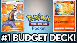 Blaine Ninetales is the BEST BUDGET DECK in Pokemon TCG Pocket [upl. by Adnoel3]