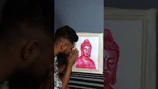 Gautam Buddhafinger painting ☸️🙏🏻✍️ shorts buddha buddhism drawing art trending viral [upl. by Nysilla]