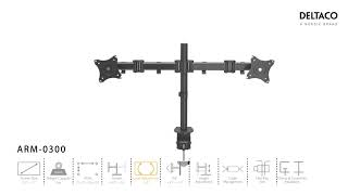 DELTACO Bordsfäste för Bildskärmar  ARM 0300 [upl. by Ttam707]