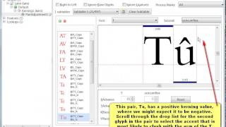 FontCreator 9 0 Using Kerning Classes [upl. by Einafit]