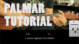 Caloncho  Palmar UKULELE Tutorial Acordes HD [upl. by Hnamik467]