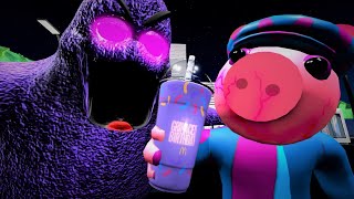 Roblox Piggy  Georgie Drinks The Grimace Shake Animating Your Comments Funny Memes [upl. by Vogel]