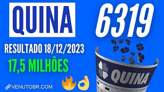 🍀 Resultado Quina 6319 [upl. by Mihalco177]