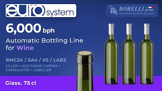 WINE – Automatic Bottling Line EURO System – Model RMC24  SA4  X5  LAB3 [upl. by Htebasile582]