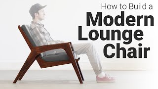 How to Build a Lounge Chair  Woodworking Plans Available [upl. by Keefe]