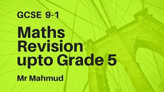 GCSE 91 Maths Revision 20 topics in only half an hour Higher and Foundation upto grade 5  Part 1 [upl. by Adama]