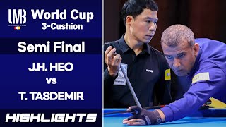 VEGHEL World Cup 3Cushion 2021 Semi Final  Jung Han HEO KOR vs Tayfun TASDEMIR TUR HL [upl. by Eadrahc]