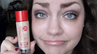 Rimmel Lasting Finish 25HR Foundation First Impression  Review [upl. by Dietrich985]