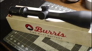 Burris rifle scope unboxing [upl. by Omixam]