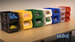 Uline Plastic Stackable Bins [upl. by Nibram929]