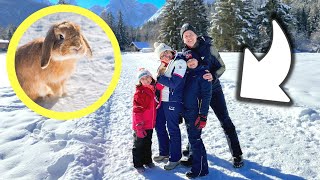 CONIGLIETTO IN VACANZA SULLA NEVE vlog Famiglia GBR [upl. by Tadich]