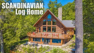 Scandinavian Full Scribe Log Home [upl. by Yehs932]