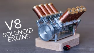 Stronger and Faster V8 Solenoid Engine [upl. by Racklin980]