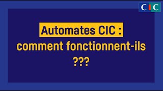 Dépôt espèces et chèques et retraits de monnaie dans nos automates bancaires CIC [upl. by Ecyor]