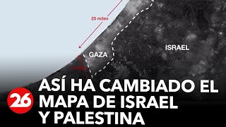 Así ha cambiado el mapa de Israel y Palestina desde 1947 hasta la actualidad [upl. by Genni]