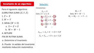 Invariante de un algoritmo 01 [upl. by Sarine74]