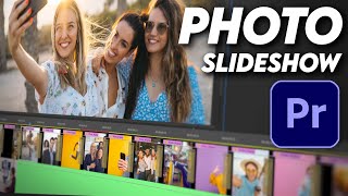 Create A Simple Photo Montage Slideshow Quickly  Premiere Pro [upl. by Seedman]