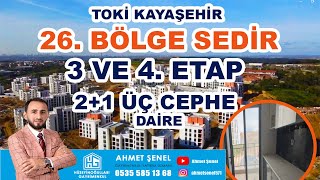 KAYAŞEHİR TOKİ 26BÖLGE 3  4 ETP 3 CEPH 21 DAİRE VİDEOSU SEDİR SİTESİtoki kayaşehir satılık [upl. by Granthem]