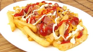 Receta de Salchipapas  Aperitivos Fáciles y Rápidos [upl. by Hoang677]