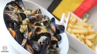 BELGIAN MUSSELS BELGISCHE MOSSELEN  LES MOULES BELGES ♥ [upl. by Dexter]