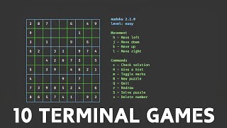 10 Terminal Games In Kali Linux You Must Know [upl. by Eyahc]