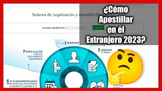 Como apostillar en el extranjero 2023 [upl. by Cimbura222]