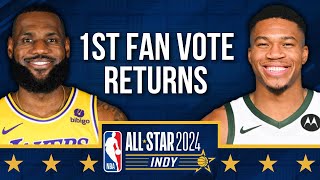 OFFICIAL 2024 NBA AllStar Voting Results  EAST vs WEST [upl. by Ahseen239]