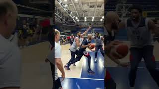 LeBron with a crazy pass to Curry in Team USA practice [upl. by Keiko]