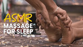 ASMR RELAXING FOOT amp LEG MASSAGE FOR DEEP SLEEP [upl. by Terryn621]