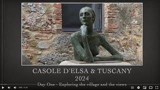 Tuscanny and Casole dElsa Day 1  Exploring  Photo Sketching for Future Work [upl. by Muncey99]