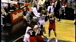 Dikembe Mutombo 4 Consecutive Blocks vs 76ers 1997 [upl. by Eiramasil266]